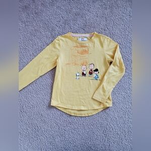 Appaman Peanuts Snoopy Yellow Long Sleeve Kids Tee
